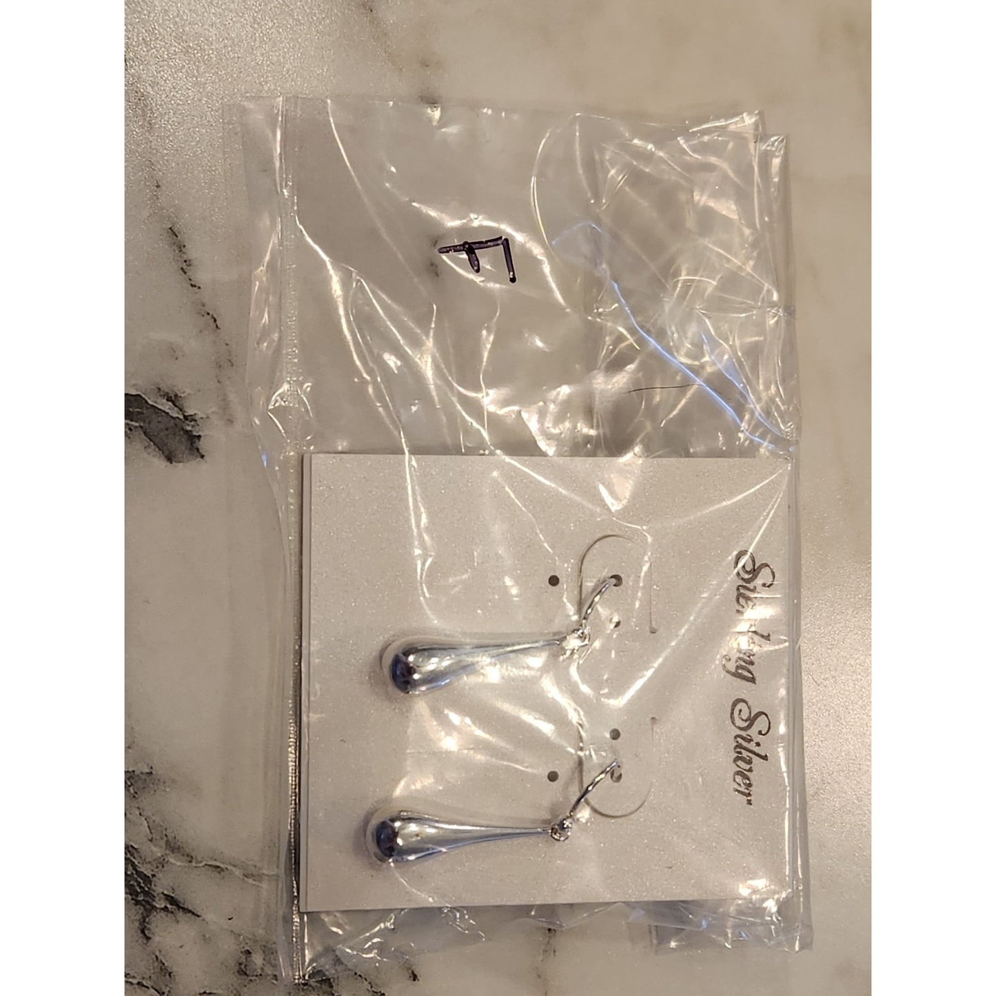 Sterling Silver Teardrop Earrings For Women