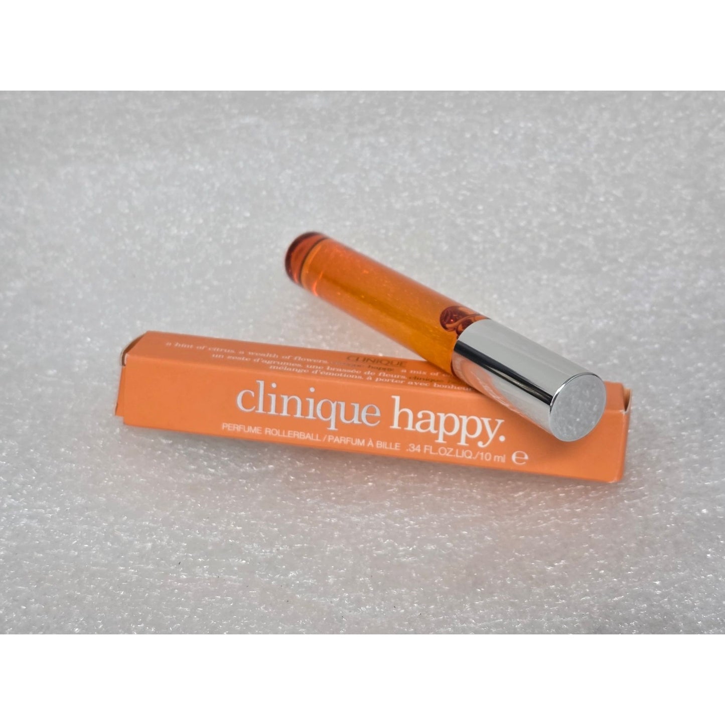 Clinique Happy Perfume Rollerball .34 Oz Citrus Floral Fragrance New In Box