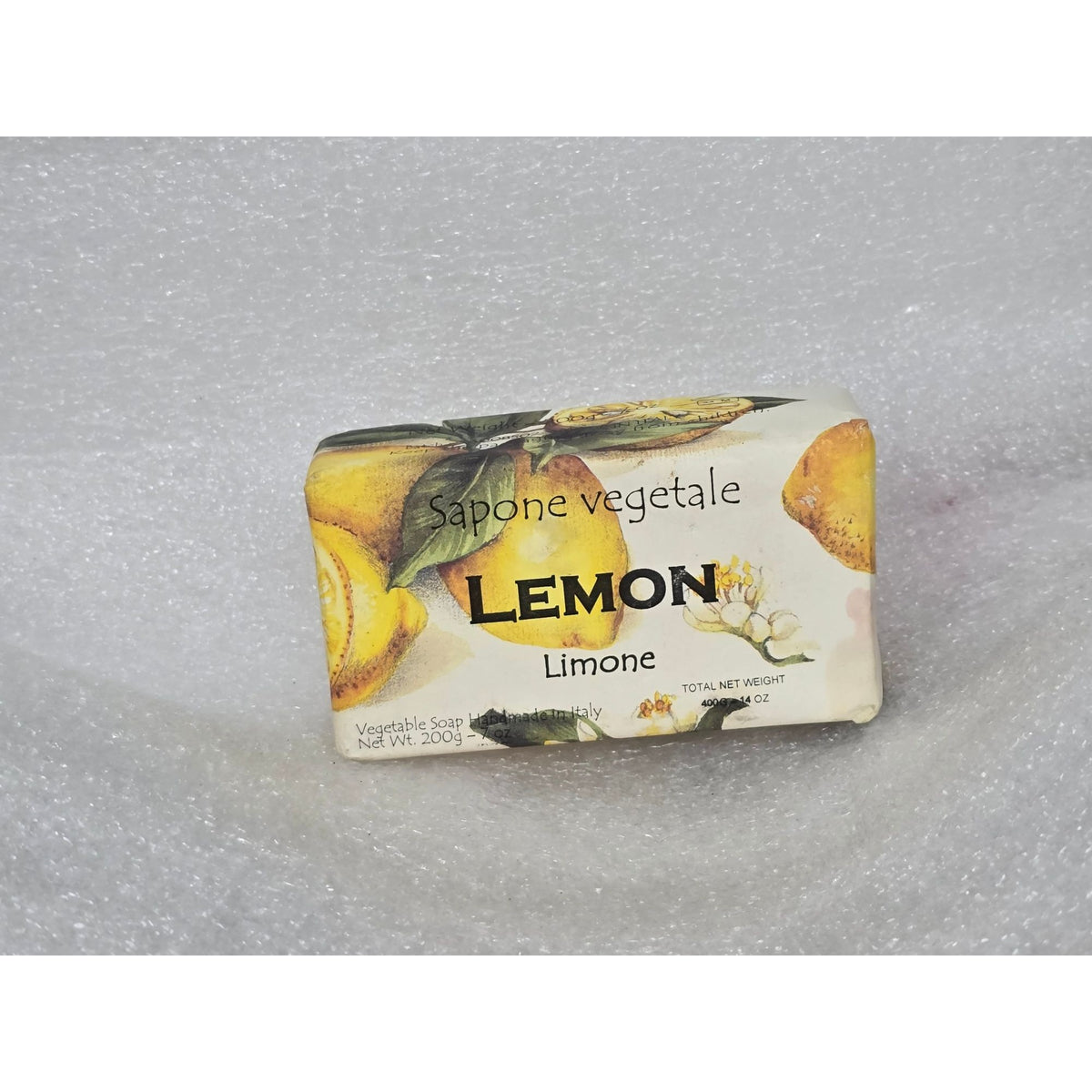 Lemon Scented Sapone Vegetale Handmade Vegetable Soap 14 oz Made In Italy
