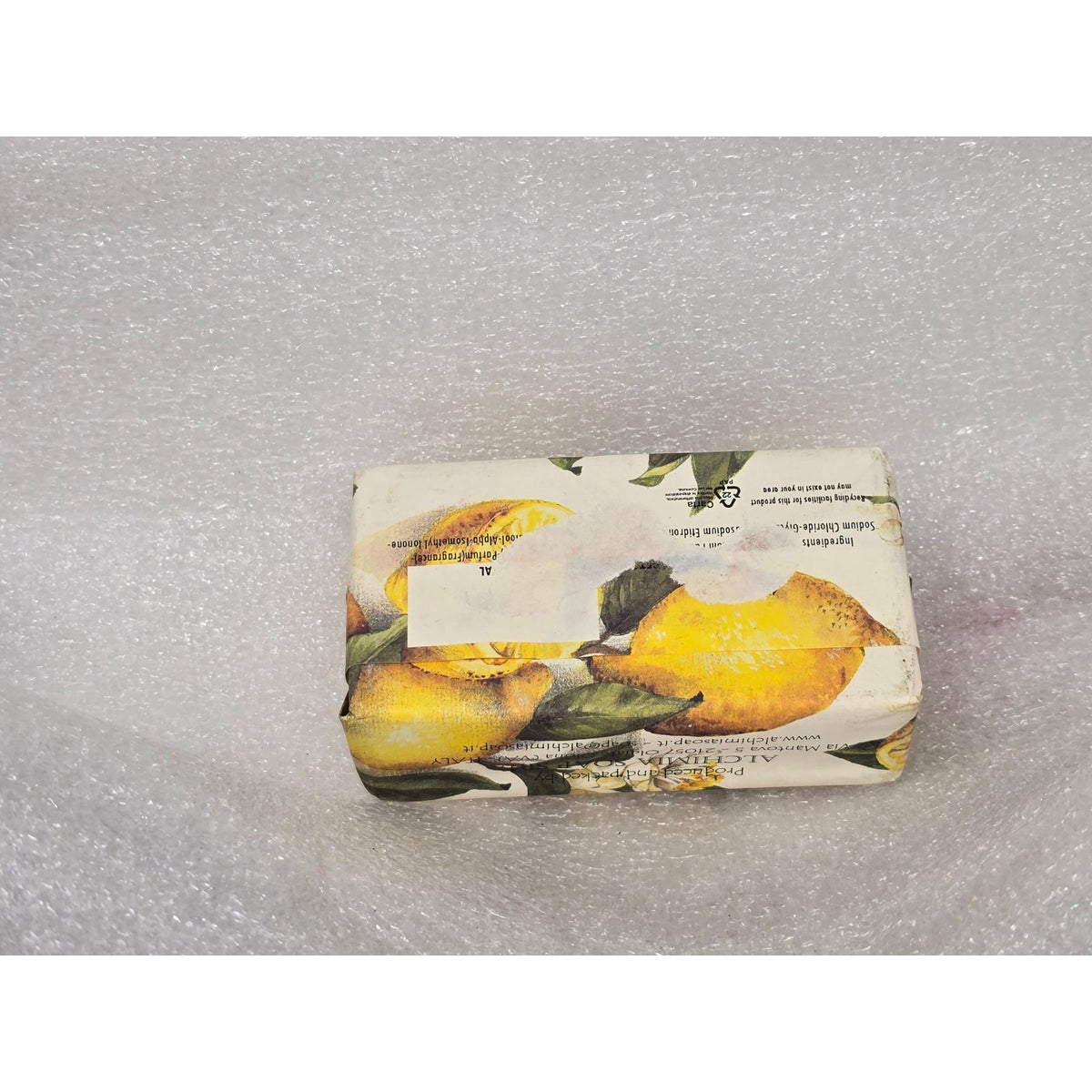 Lemon Scented Sapone Vegetale Handmade Vegetable Soap 14 oz Made In Italy