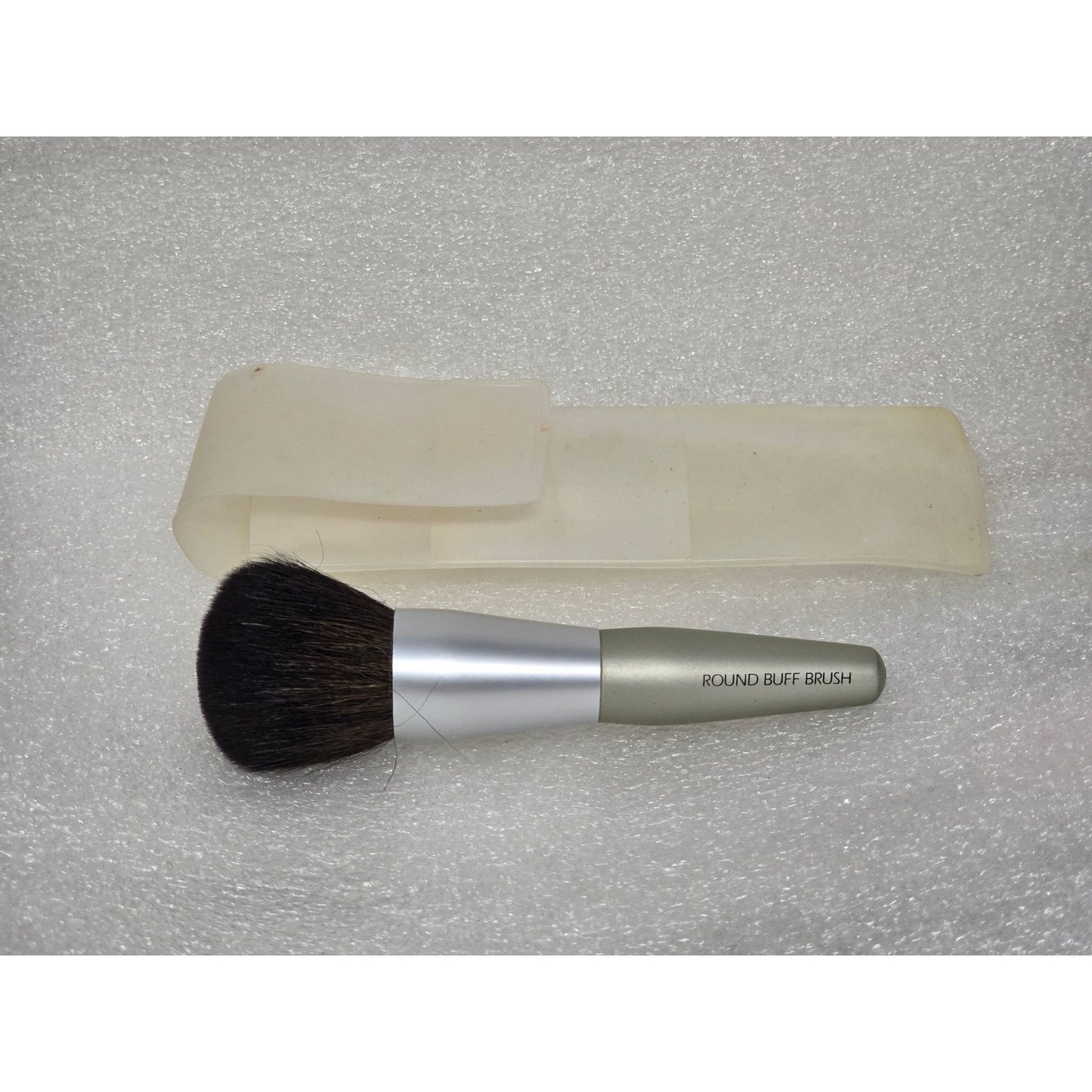 Prescriptives Round Buff Brush With Protective Case For Makeup Application HTF