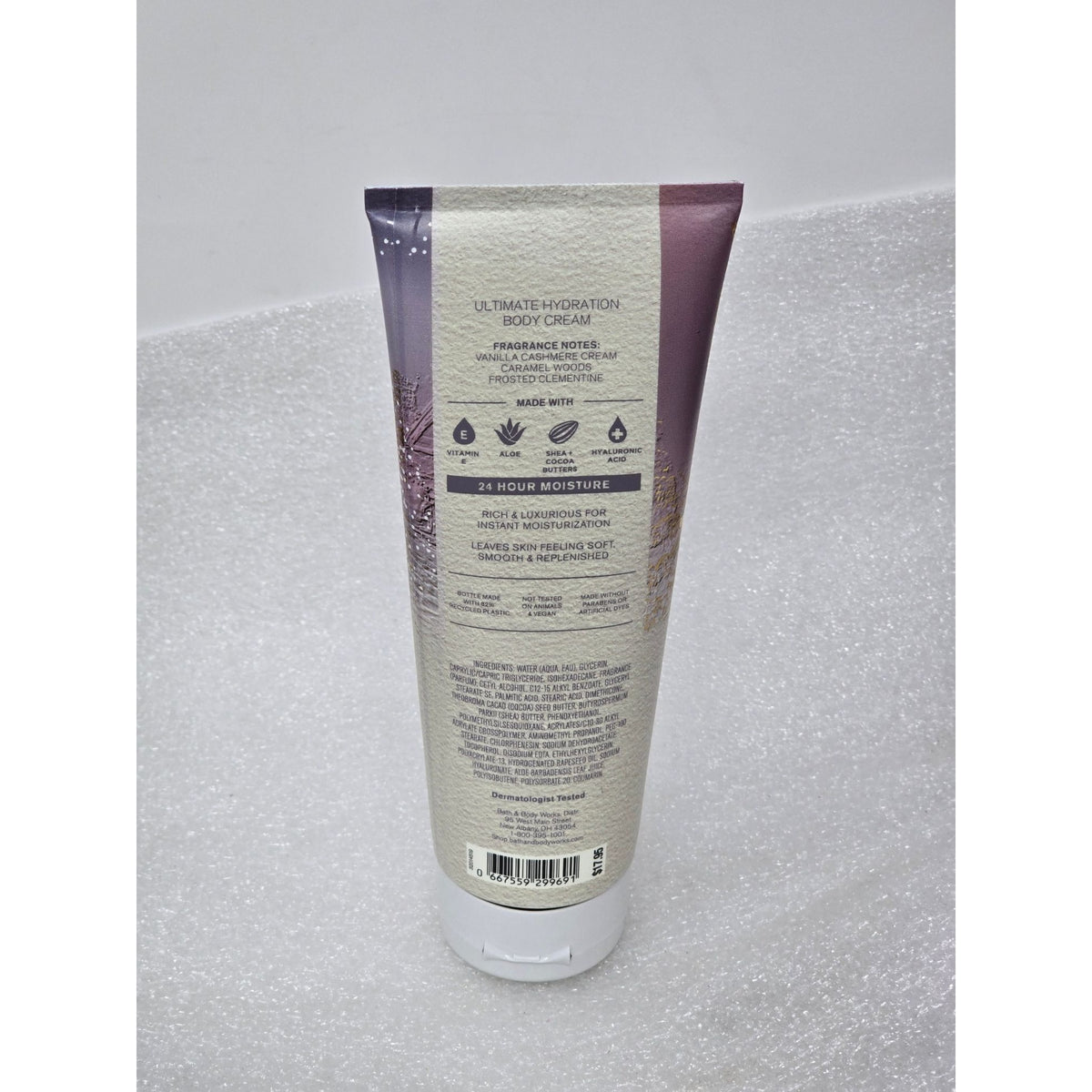 Bath & Body Works Snowflakes & Cashmere Body Cream Ultimate Hydration 8 oz