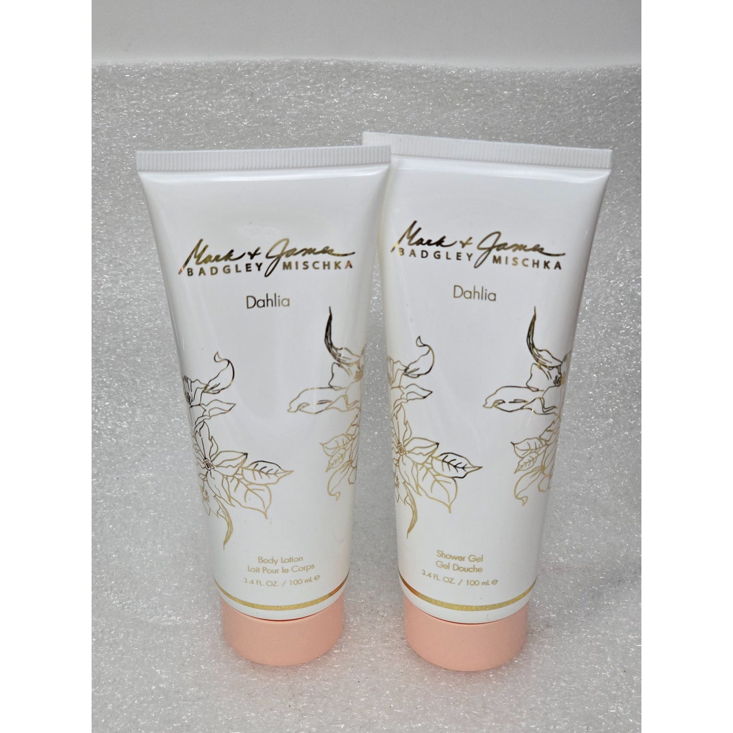 Badgley Mischka Dahlia Body Lotion & Shower Gel Set 3.4 Fl Oz Each