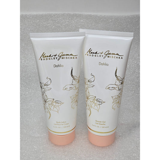 Badgley Mischka Dahlia Body Lotion & Shower Gel Set 3.4 Fl Oz Each