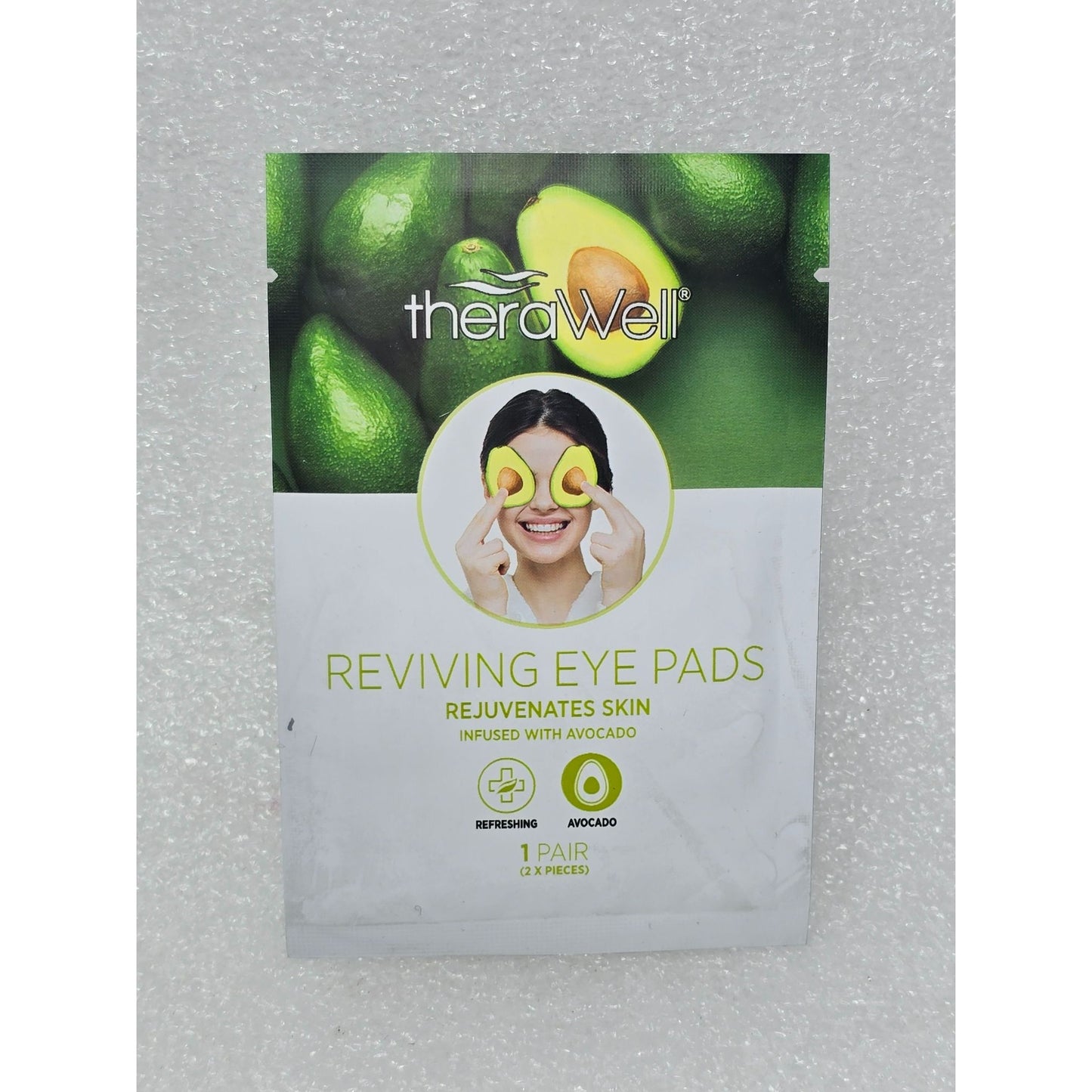 TheraWell Avocado Infused Reviving Eye Pads For Rejuvenating Skin