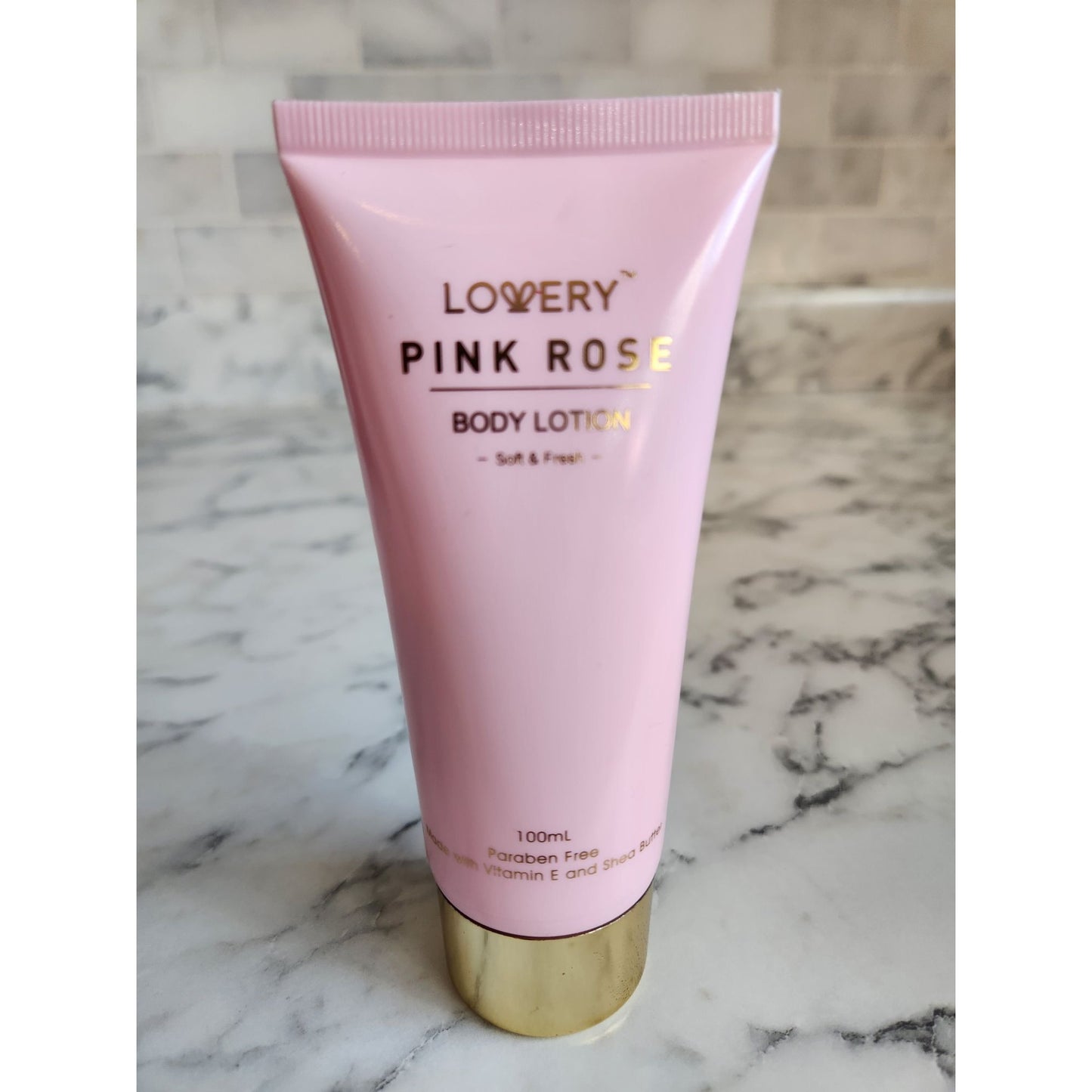 Lovery Pink Rose Body Lotion 100ml Paraben-Free With Vitamin E & Shea Butter