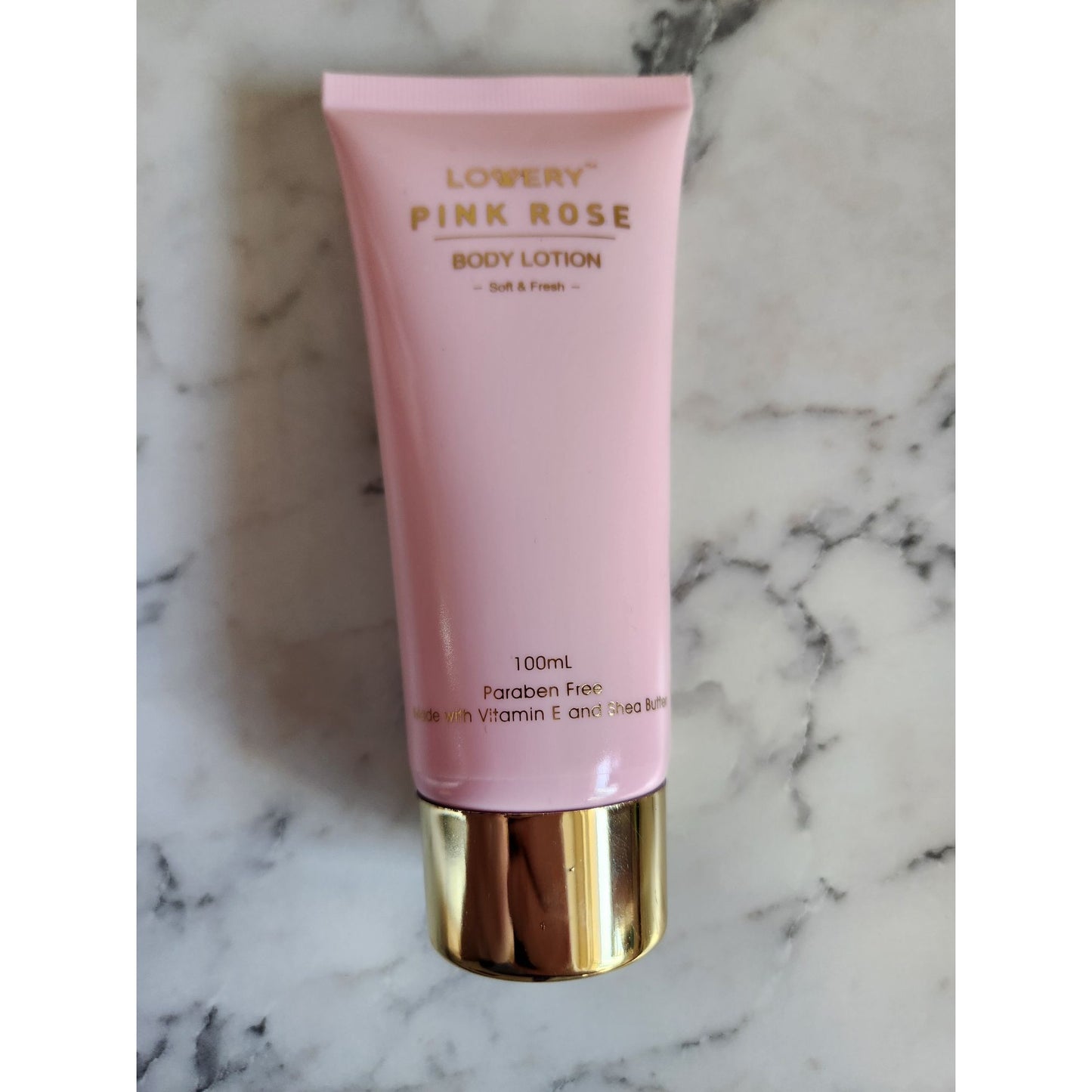 Lovery Pink Rose Body Lotion 100ml Paraben-Free With Vitamin E & Shea Butter