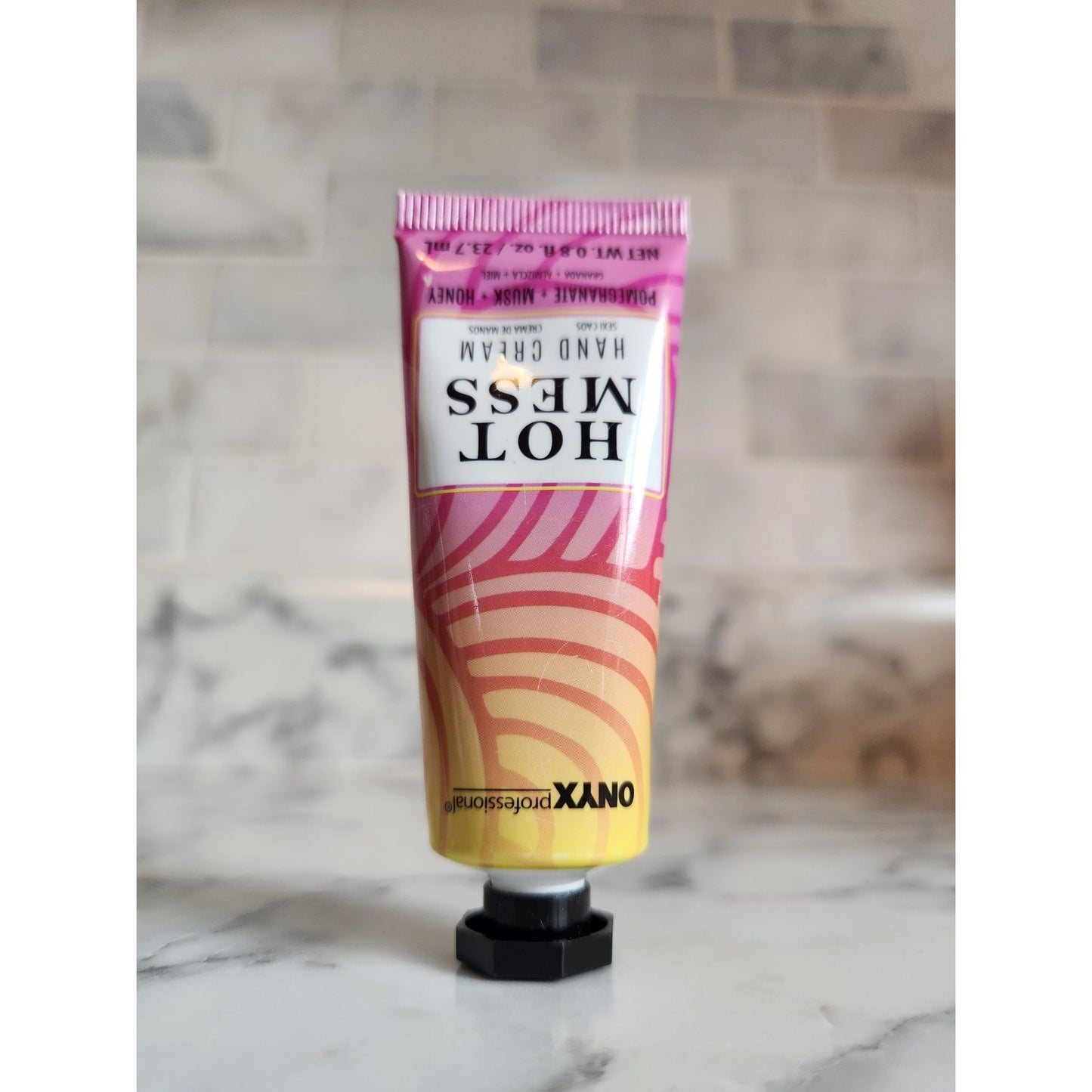 Onyx Professional Hot Mess Hand Cream .8 Oz Tube Moisturizing & Nourishing