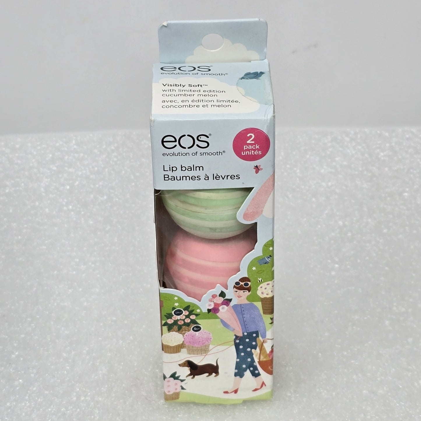 EOS Lip Balm 2-Pack Cucumber Melon & Coconut Milk