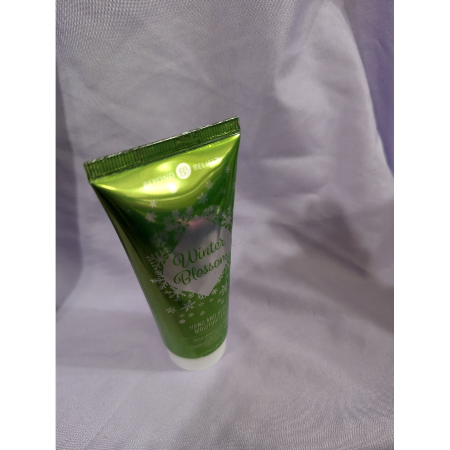 Beyond Belief B2 Winter Blossom Hand & Body Moisturizer 2.25 Oz Green Tube