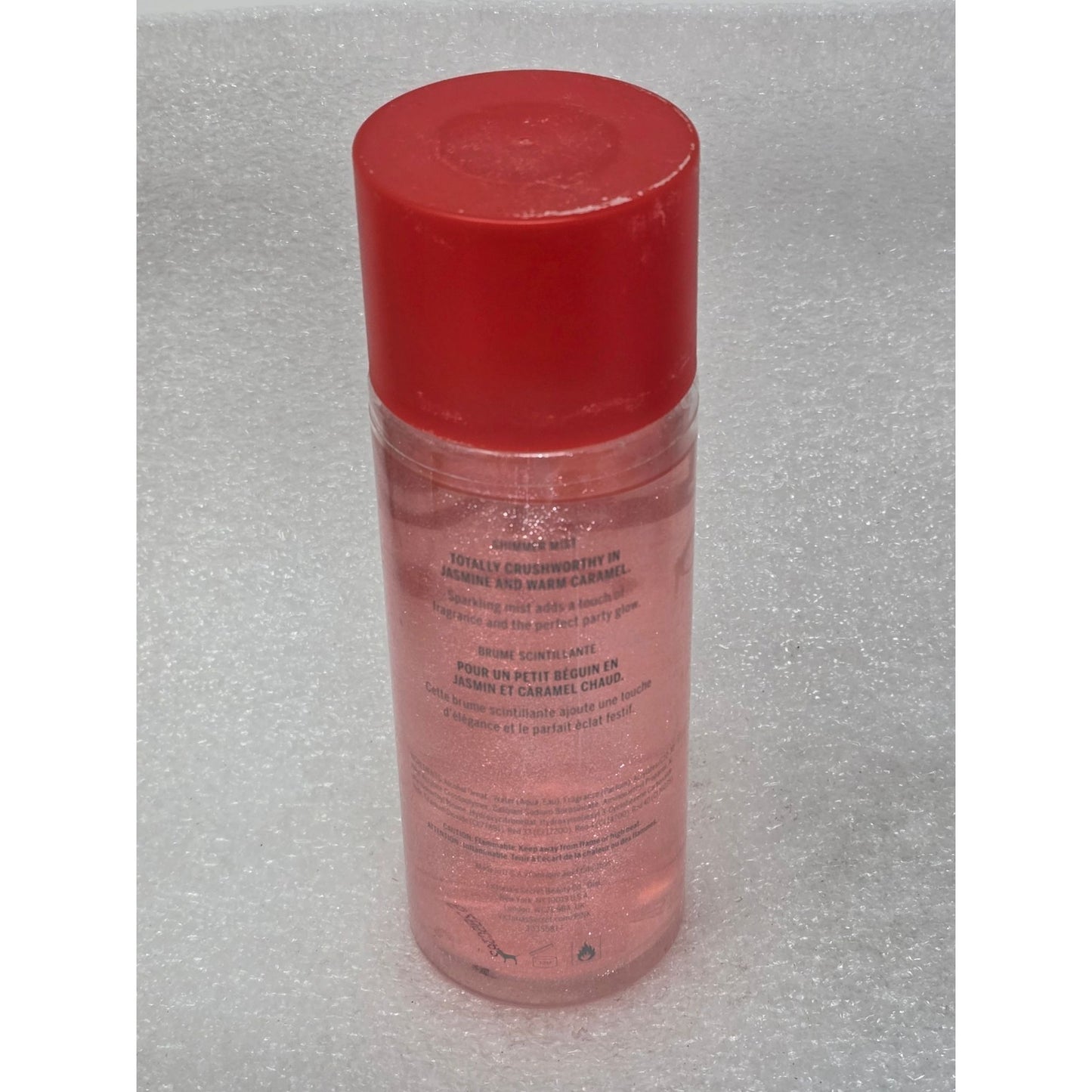 Victoria's Secret Pink Hot Crush Shimmer Mist Jasmine & Warm Caramel Fragrance