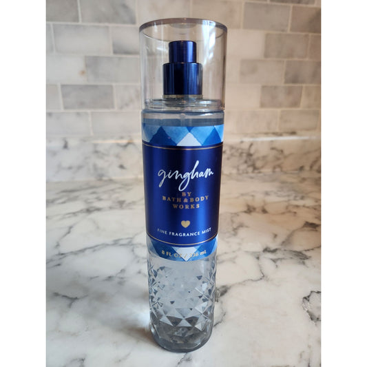 Gingham Fine Fragrance Mist By Bath & Body Works 8 Fl Oz Diamond Pattern Bottle