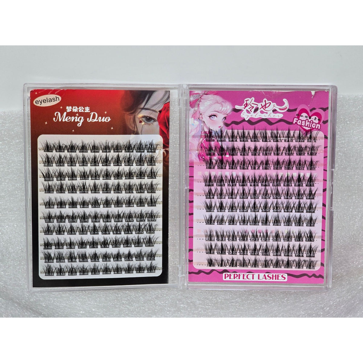 Meng Duo & Perfect Lashes False Eyelash Sets Black Individual Cluster Lashes