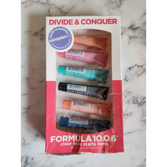 Formula 10.0.6 Multi-Masking Sampler Kit With 6 Face Masks Skincare Gift Set
