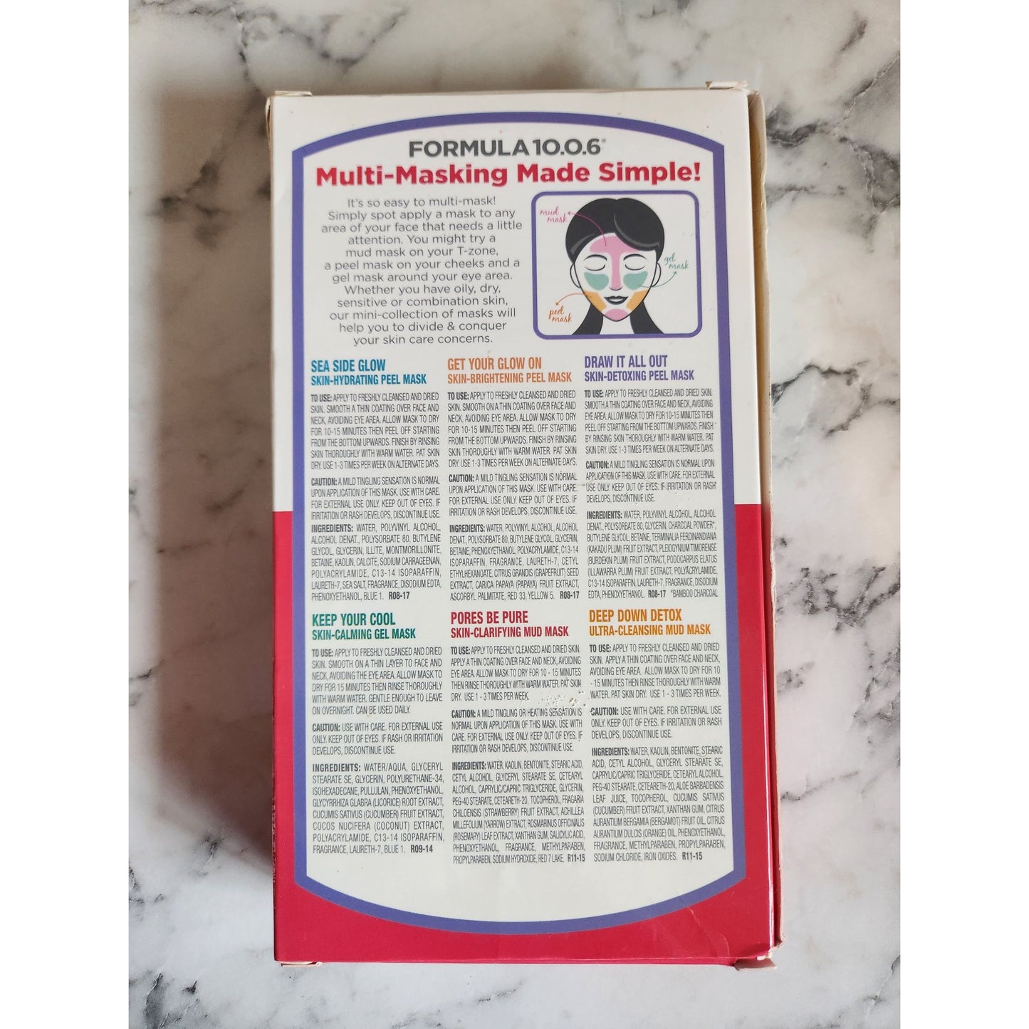 Formula 10.0.6 Multi-Masking Sampler Kit With 6 Face Masks Skincare Gift Set