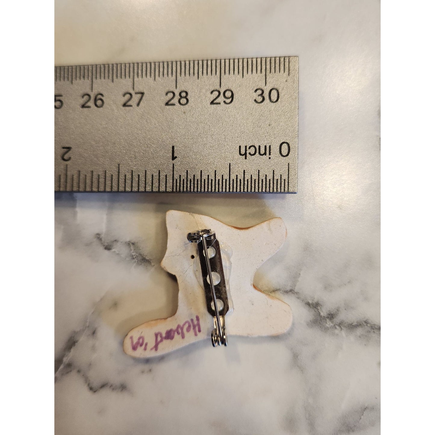 Handmade Ceramic Cat Brooch Pin