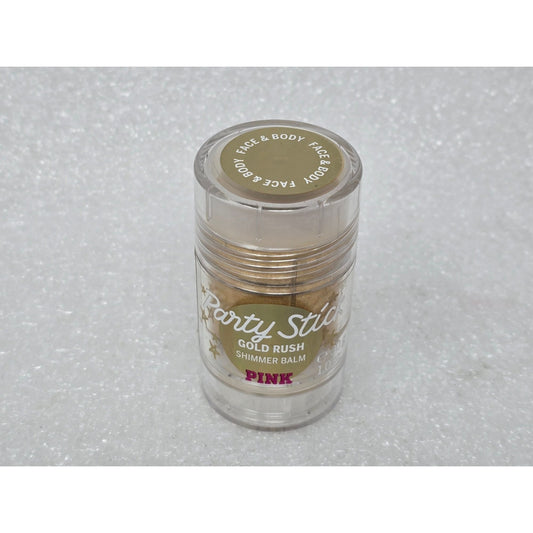 Victoria's Secret Party Stick Gold Rush Shimmer Balm Face & Body Pink 1 Oz