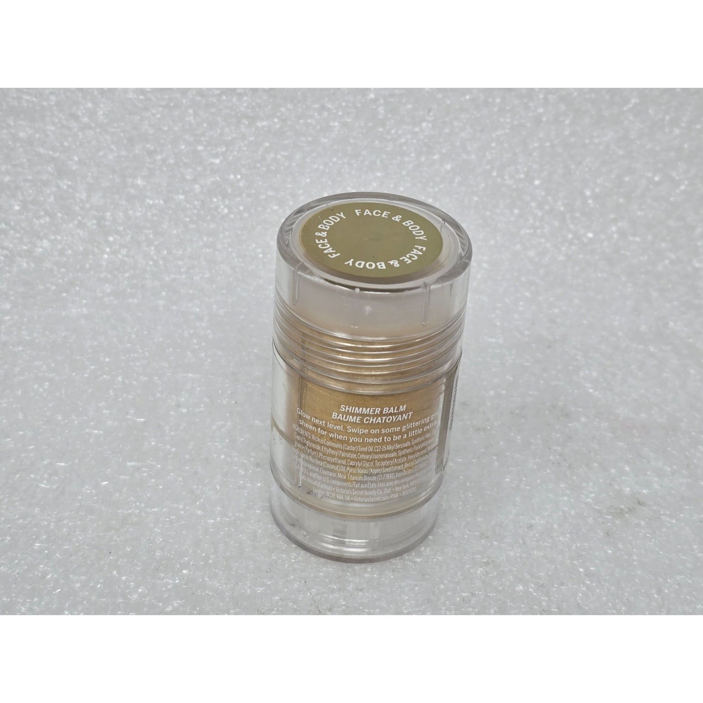 Victoria's Secret Party Stick Gold Rush Shimmer Balm Face & Body Pink 1 Oz