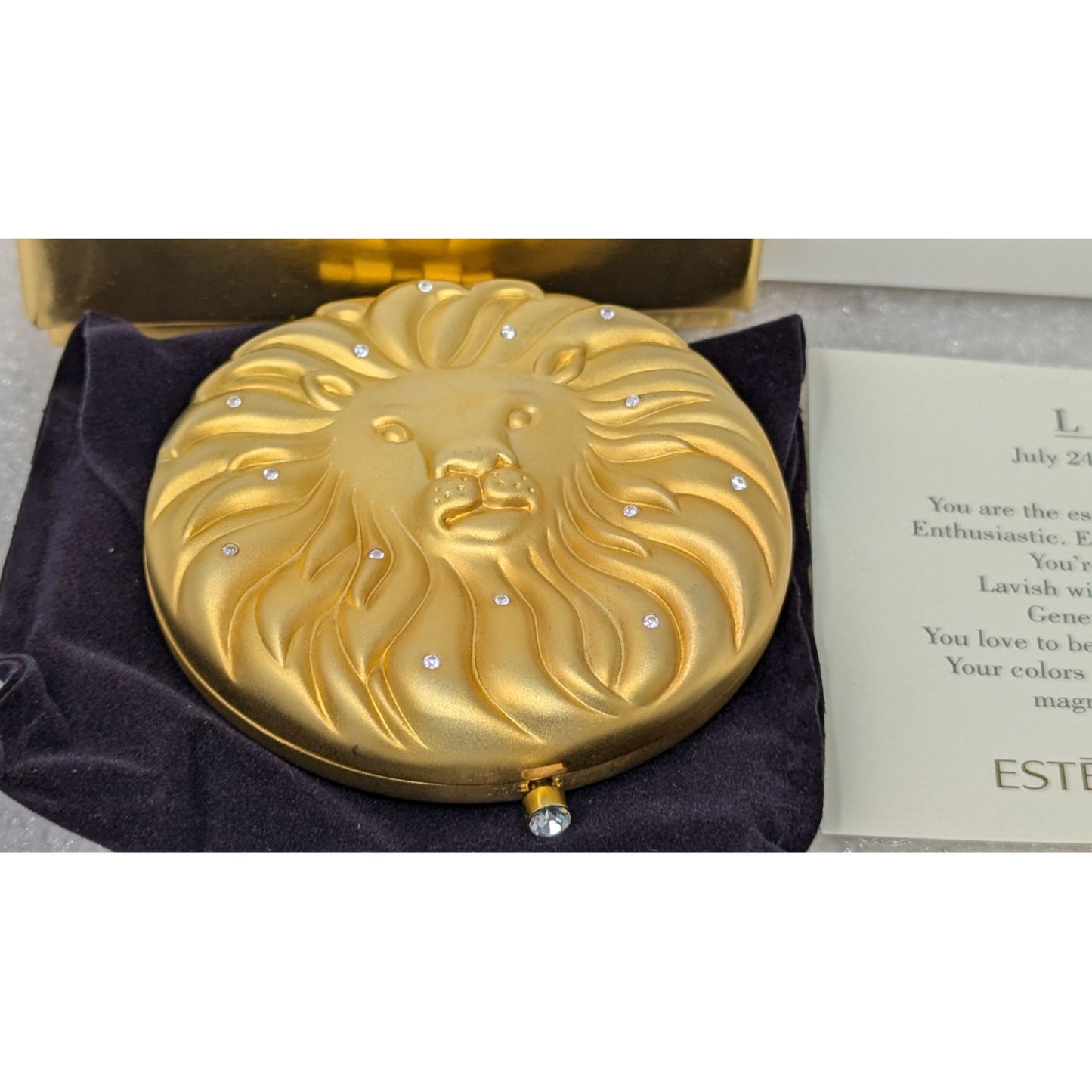 Estée Lauder Golden Leo Compact Lucidity Translucent Pressed Powder Transparent