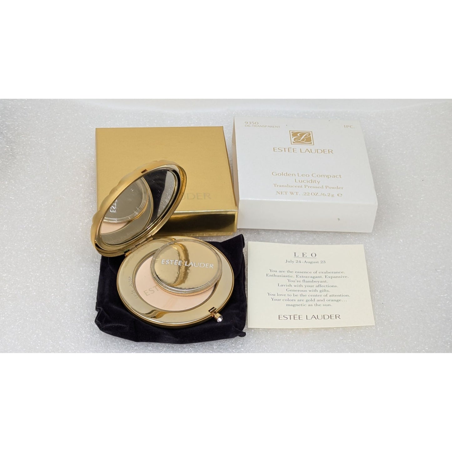 Estée Lauder Golden Leo Compact Lucidity Translucent Pressed Powder Transparent