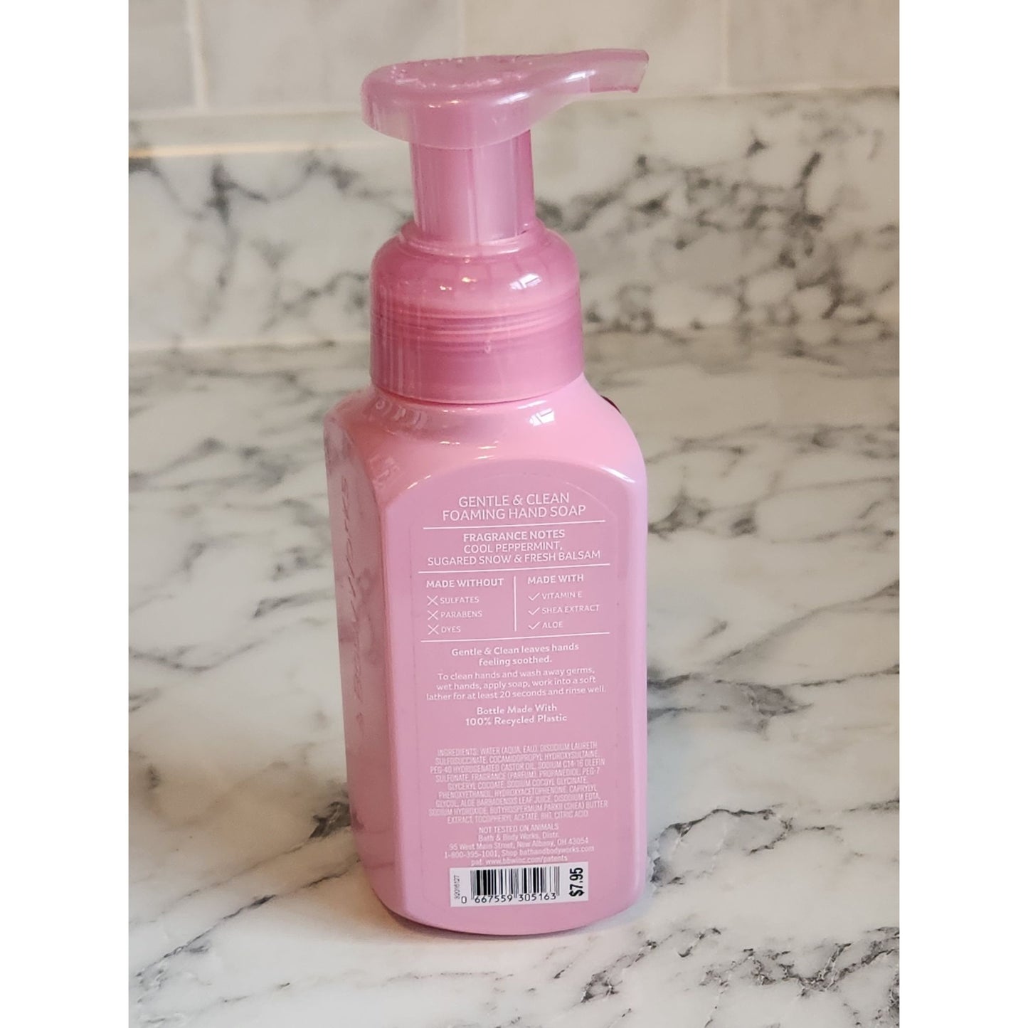 Bath & Body Works Twisted Peppermint Foaming Hand Soap 8.75 Fl Oz Gentle & Clean