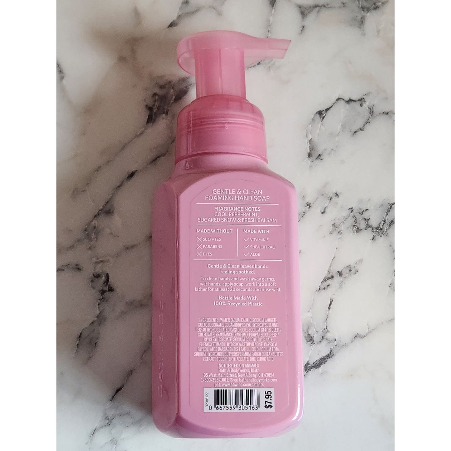 Bath & Body Works Twisted Peppermint Foaming Hand Soap 8.75 Fl Oz Gentle & Clean