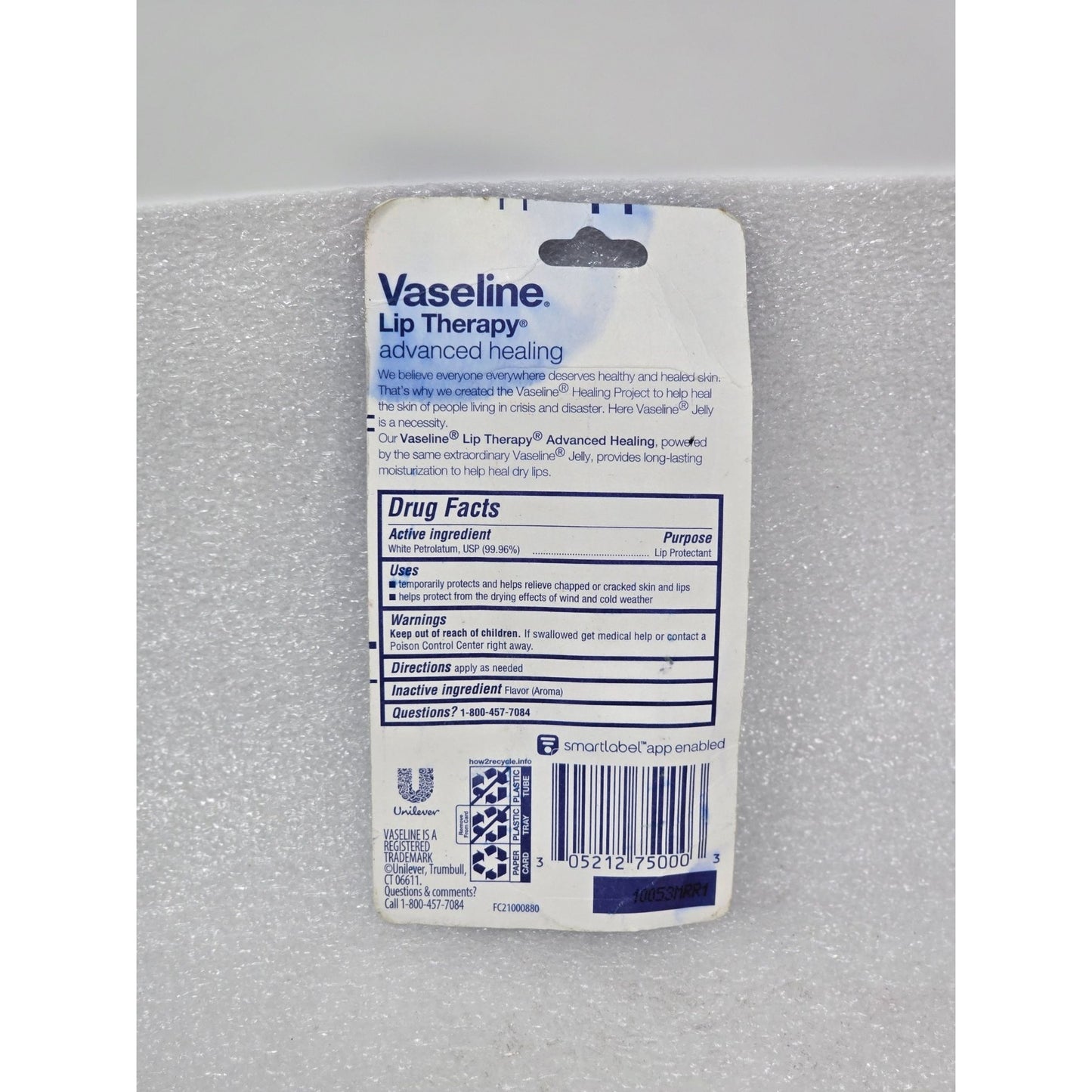 Vaseline Lip Therapy Advanced Healing 0.35 Oz Tube