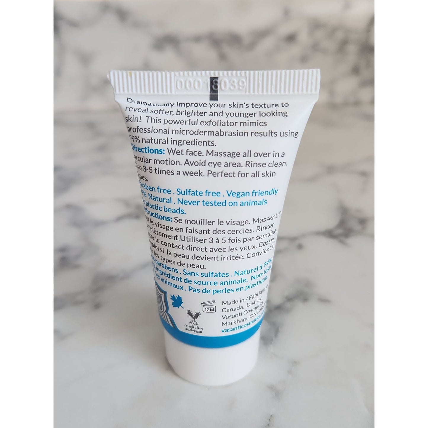 Vasanti BrightenUp! Enzymatic Face Rejuvenator Exfoliating Cleanser 20g Travel Size