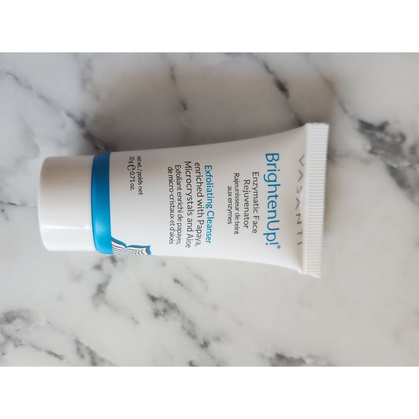 Vasanti BrightenUp! Enzymatic Face Rejuvenator Exfoliating Cleanser 20g Travel Size