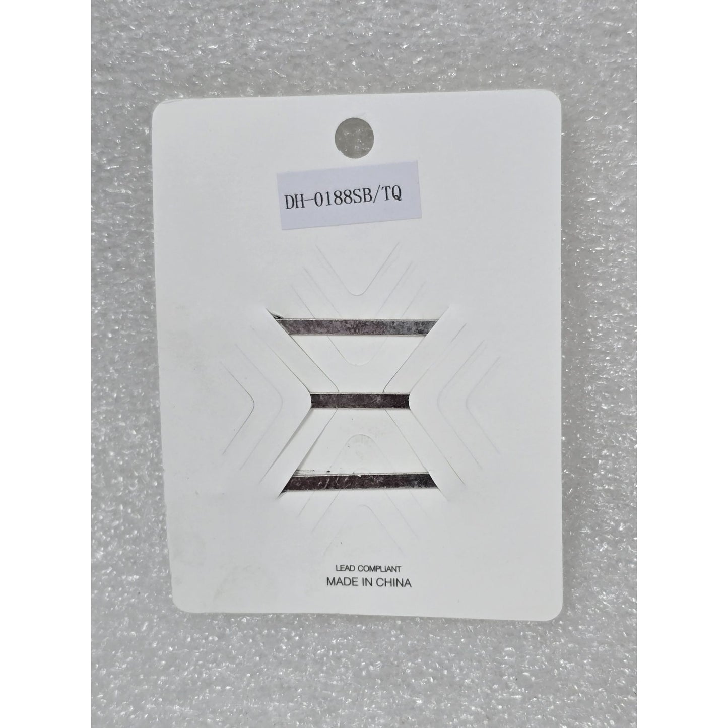 Set Of 3 Western-Style Silver Tone & Faux Turquoise Bobby Pins Hair Accessories