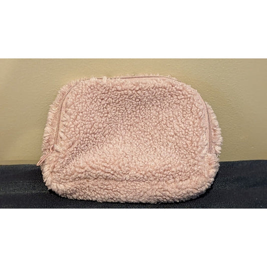 ULTA Beauty Sherpa Fleece Fanny Pack Belt Bag Pouch Pink
