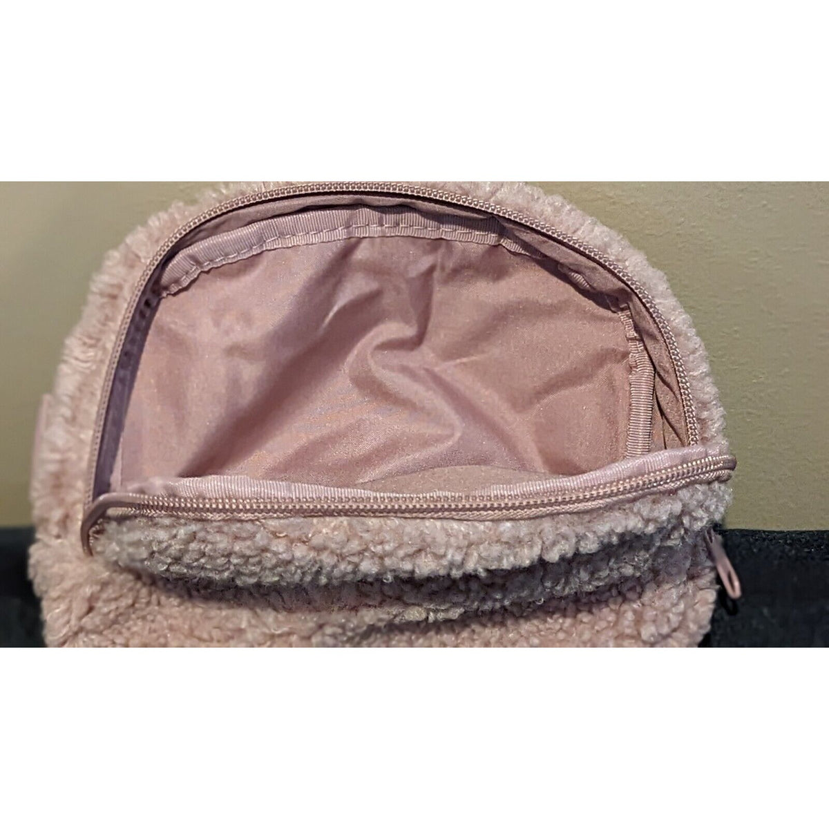 ULTA Beauty Sherpa Fleece Fanny Pack Belt Bag Pouch Pink
