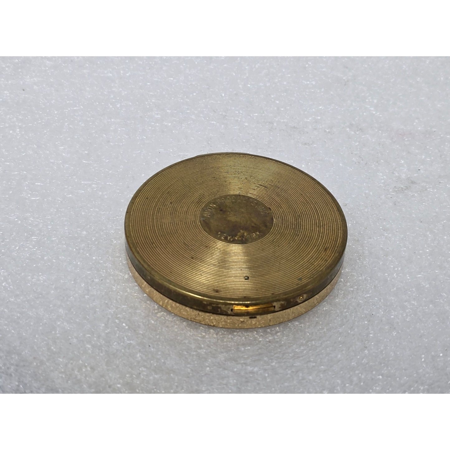 Vintage Avon Compact Mirror & Powder Case Gold Tone