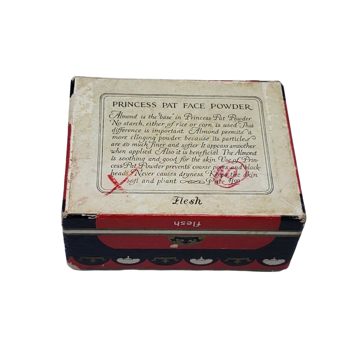 Vintage Princess Pat Face Powder  Flesh cir 1932