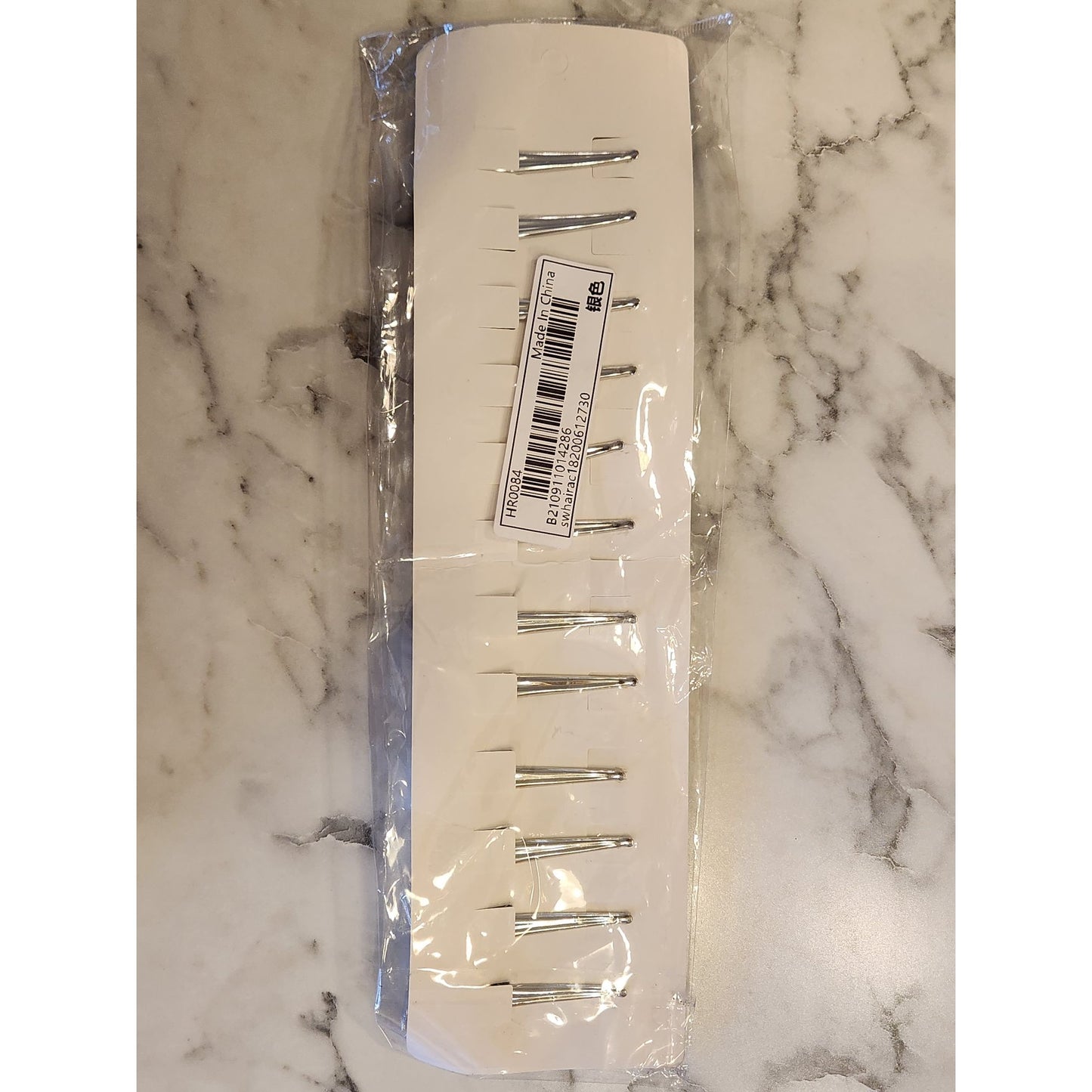 Jia Hao Jewelry Silver Butterfly Hair Clips Barrettes Set Of 12