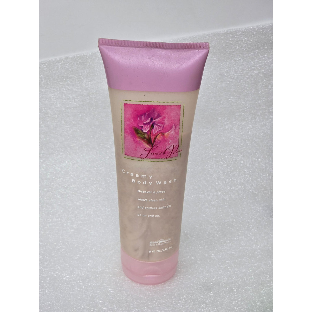 Bath & Body Works Sweet Pea Creamy Body Wash 8 Oz Moisturizing Formula