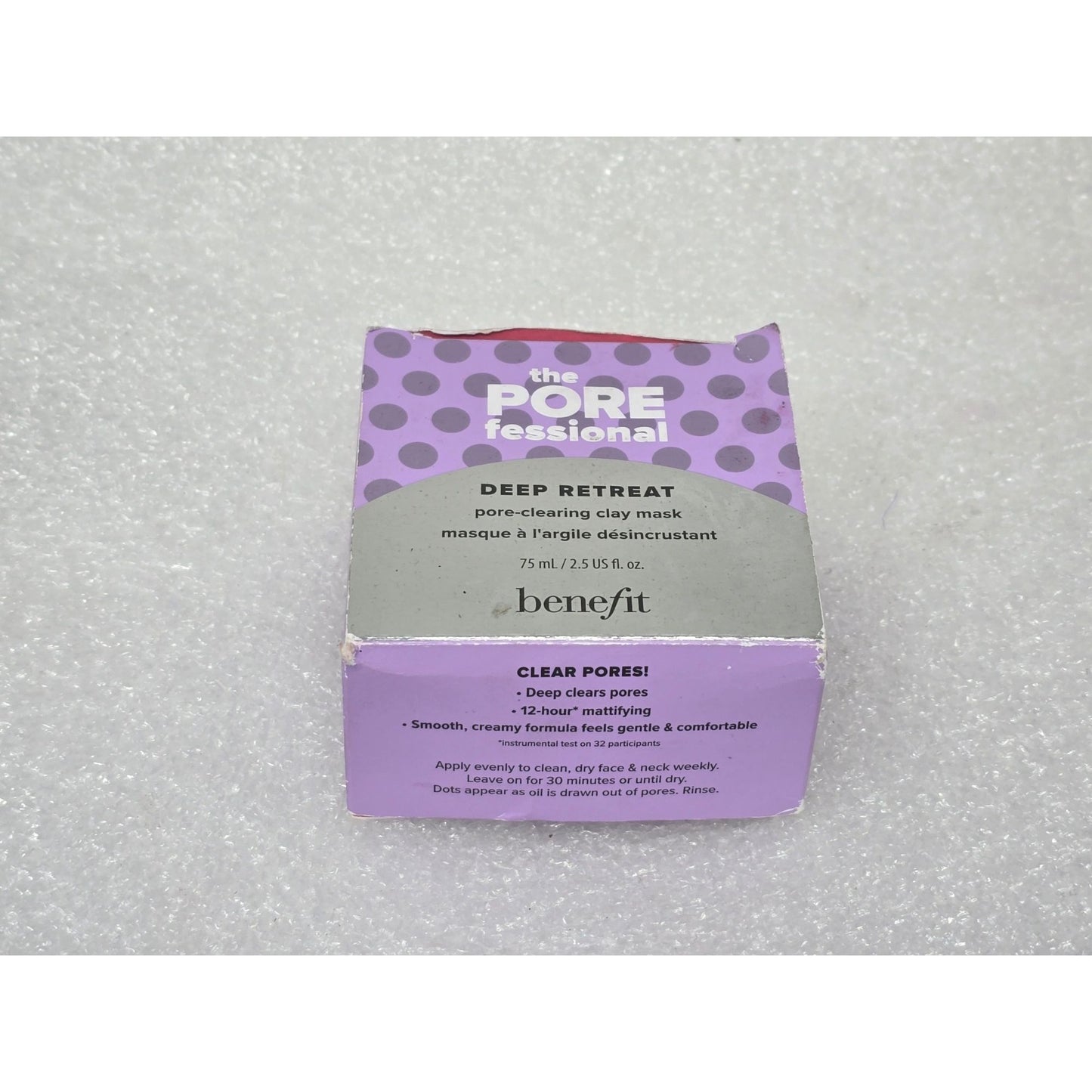 Benefit The POREfessional Deep Retreat Pore Clearing Clay Mask 75mL 2.5 oz