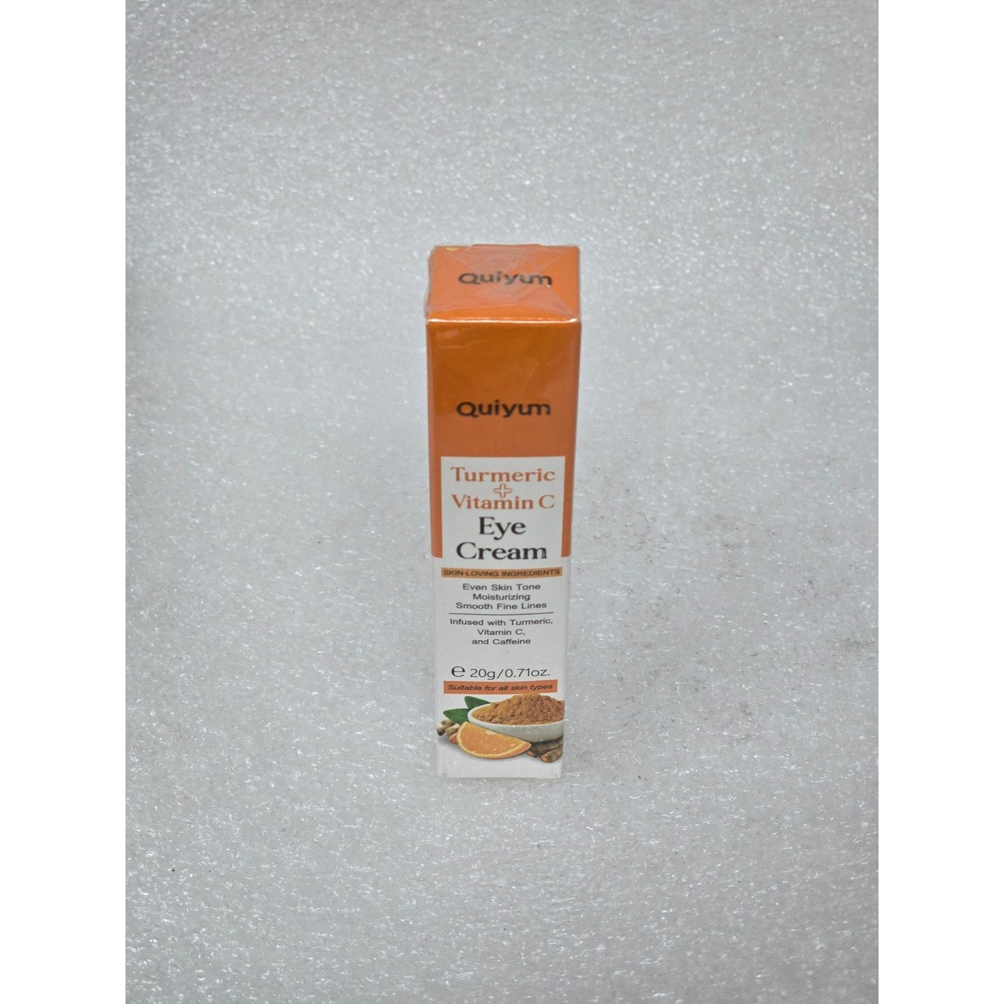 Quiyum Turmeric & Vitamin C Eye Cream For All Skin Types Brightens Moisturizes