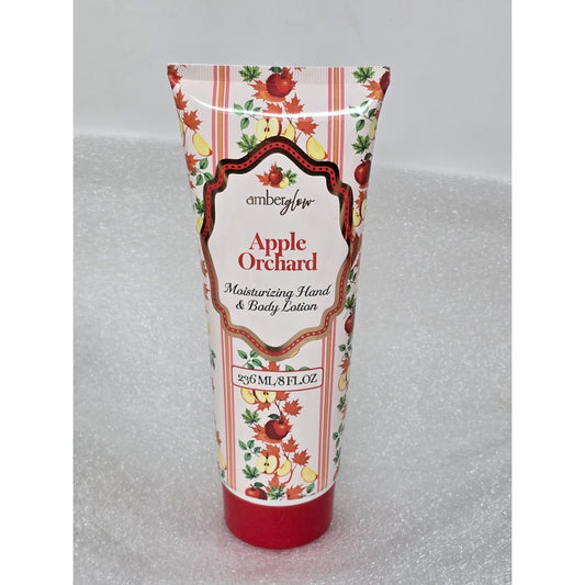 Amber Glow Apple Orchard Hand & Body Lotion 8 oz Hydrating Formula