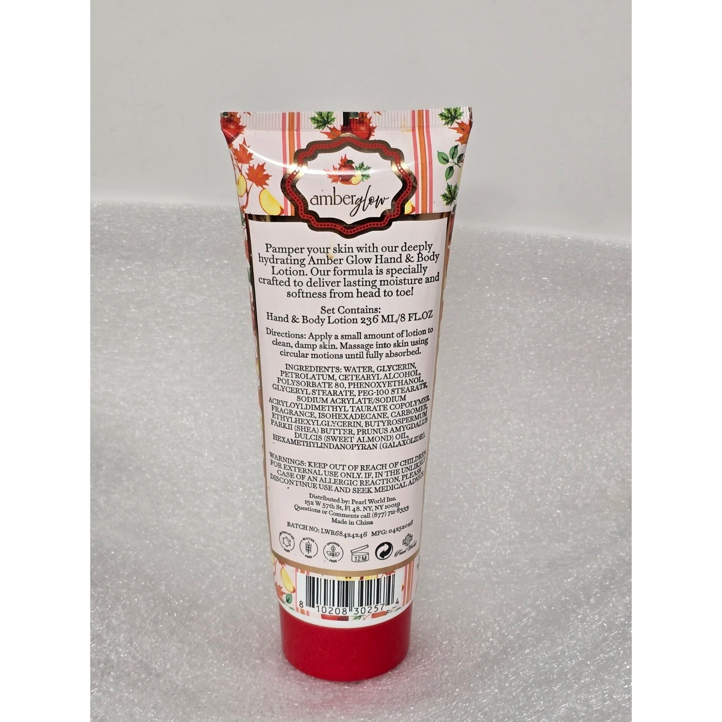 Amber Glow Apple Orchard Hand & Body Lotion 8 oz Hydrating Formula