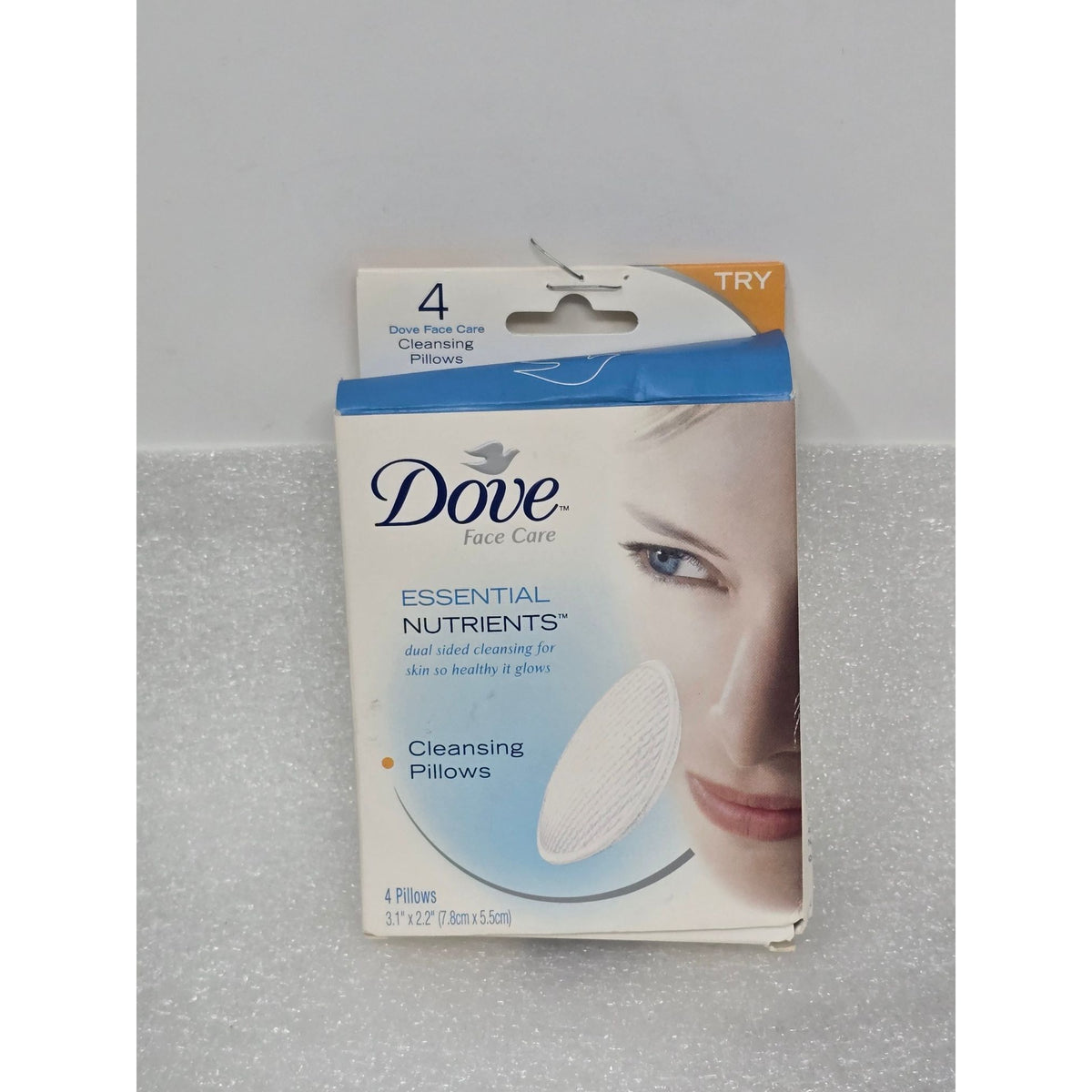 4 Dove Essential Nutrients Deep & Gentle Skin Cleansing Pillows Dual-Sided