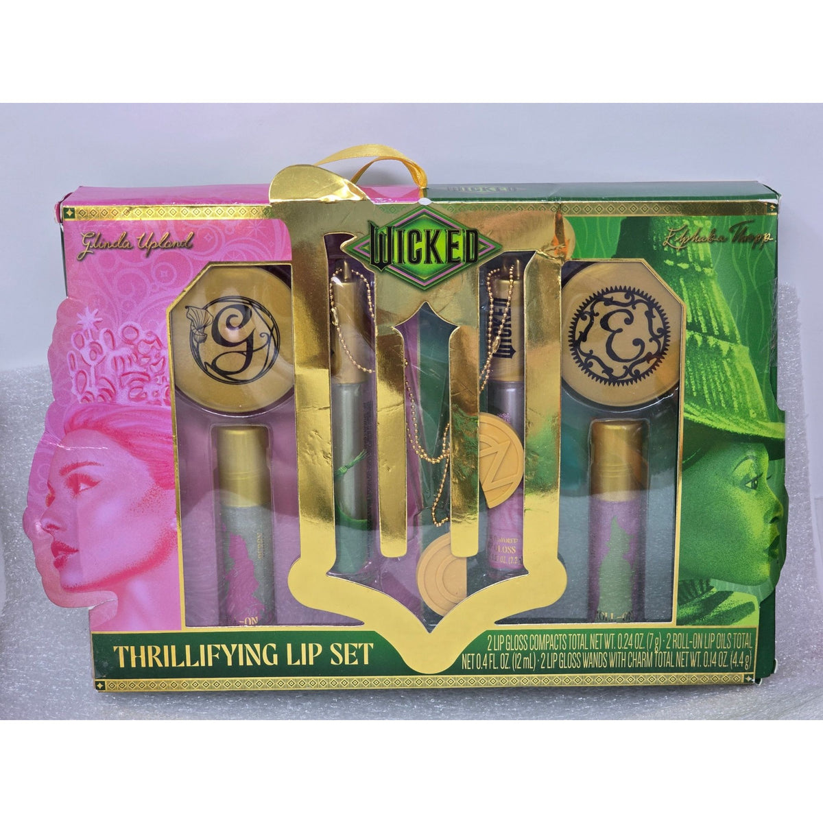 Wicked Thrillifying Lip Set Featuring Lip Gloss Compacts Roll-On Lip Oils Charms