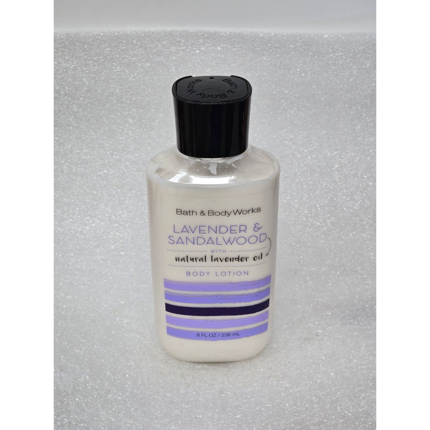 Bath & Body Works Lavender & Sandalwood Body Lotion Natural Lavender Oil 8 Fl Oz