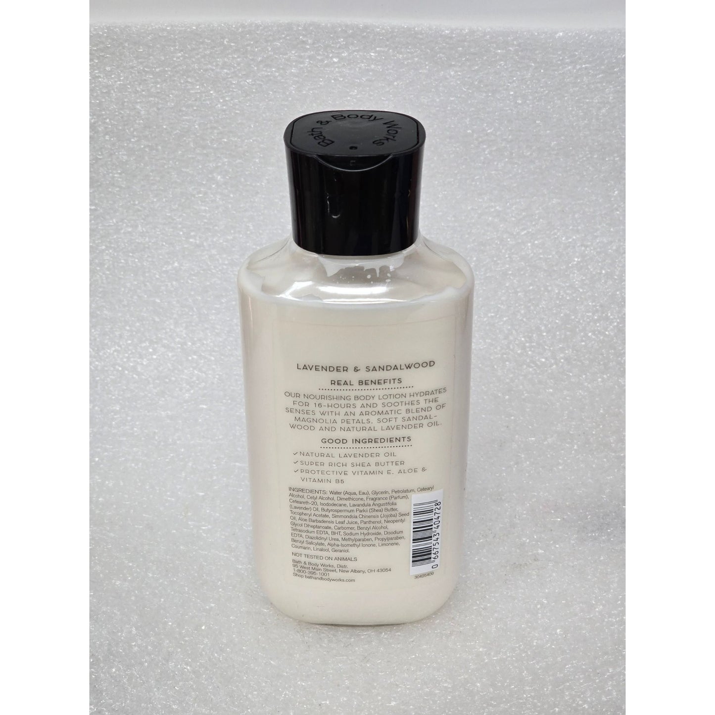 Bath & Body Works Lavender & Sandalwood Body Lotion Natural Lavender Oil 8 Fl Oz