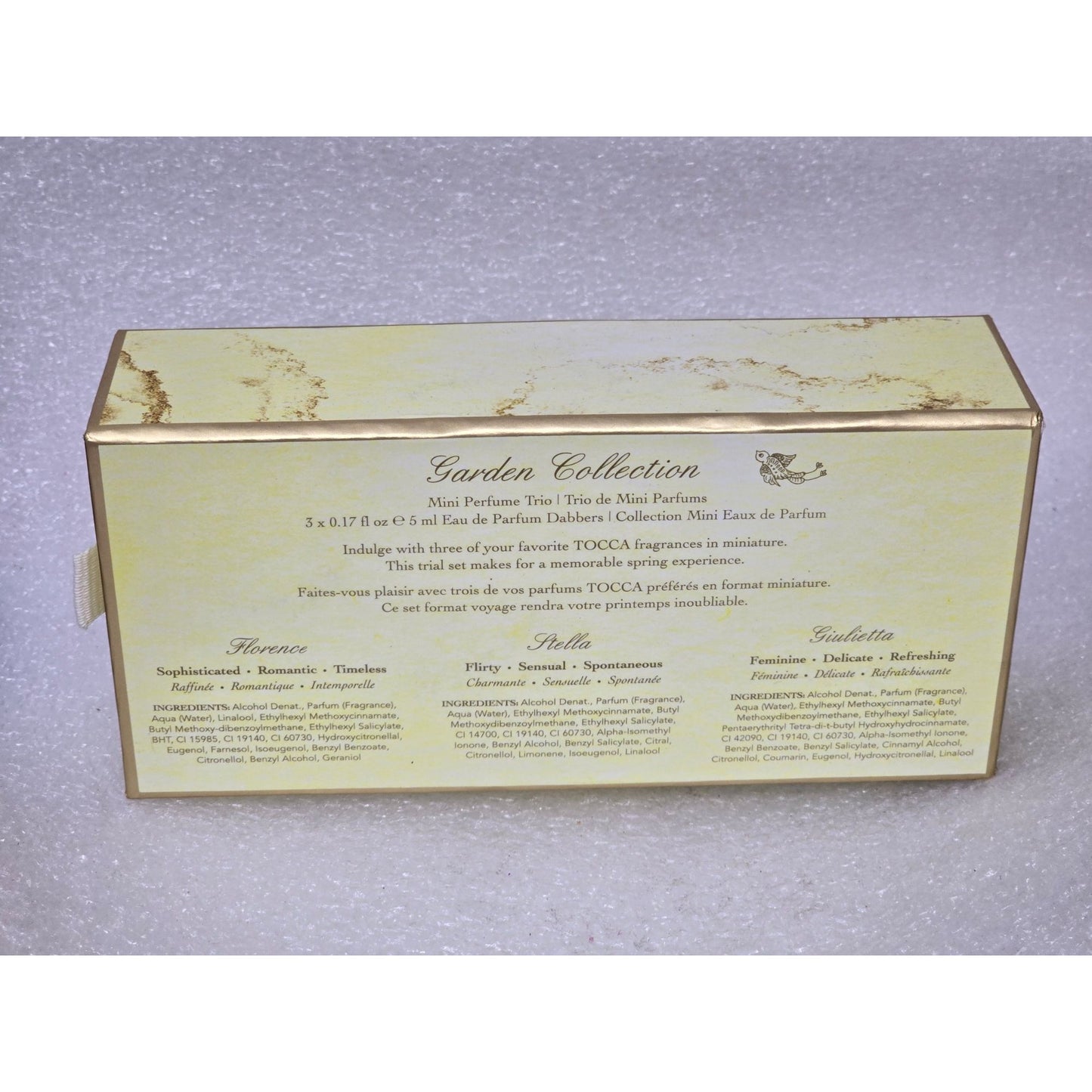 Tocca Garden Collection Mini Perfume Trio Set .17 Oz Florence Stella Giulietta