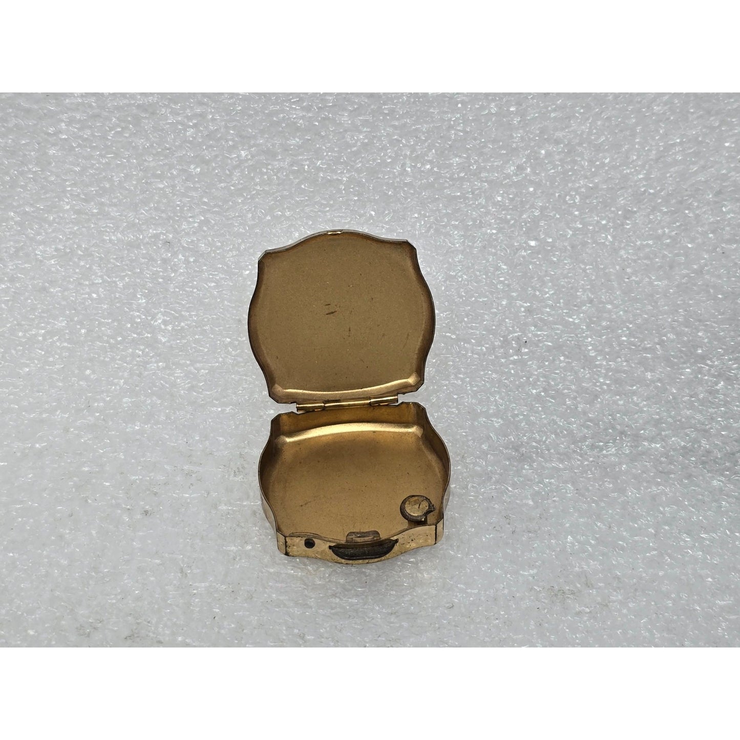 Vintage Stratton Pocket Ashtray Gold Tone Cigarette Cocktail Made In England