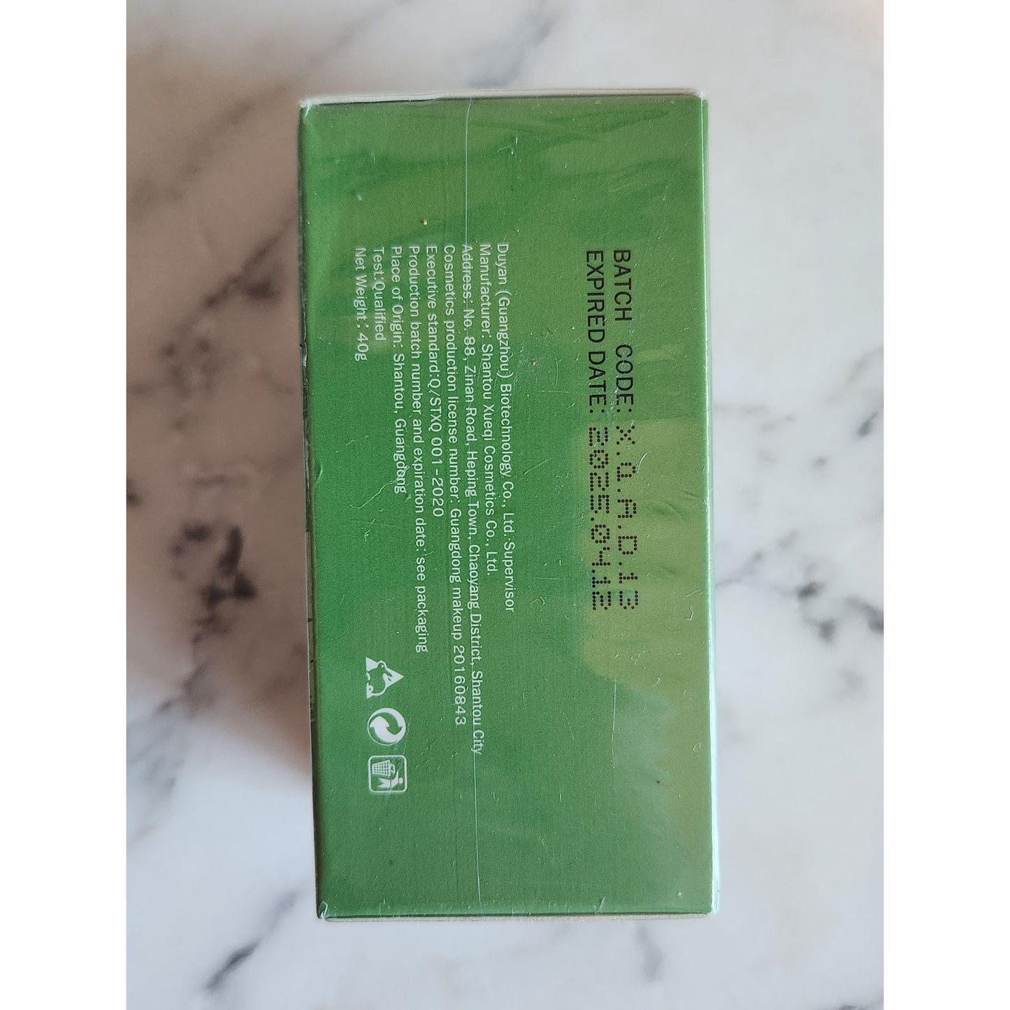 Mengsiqi Green Mask Stick Green Tea Oil Control Cleansing Solid Mask 40g