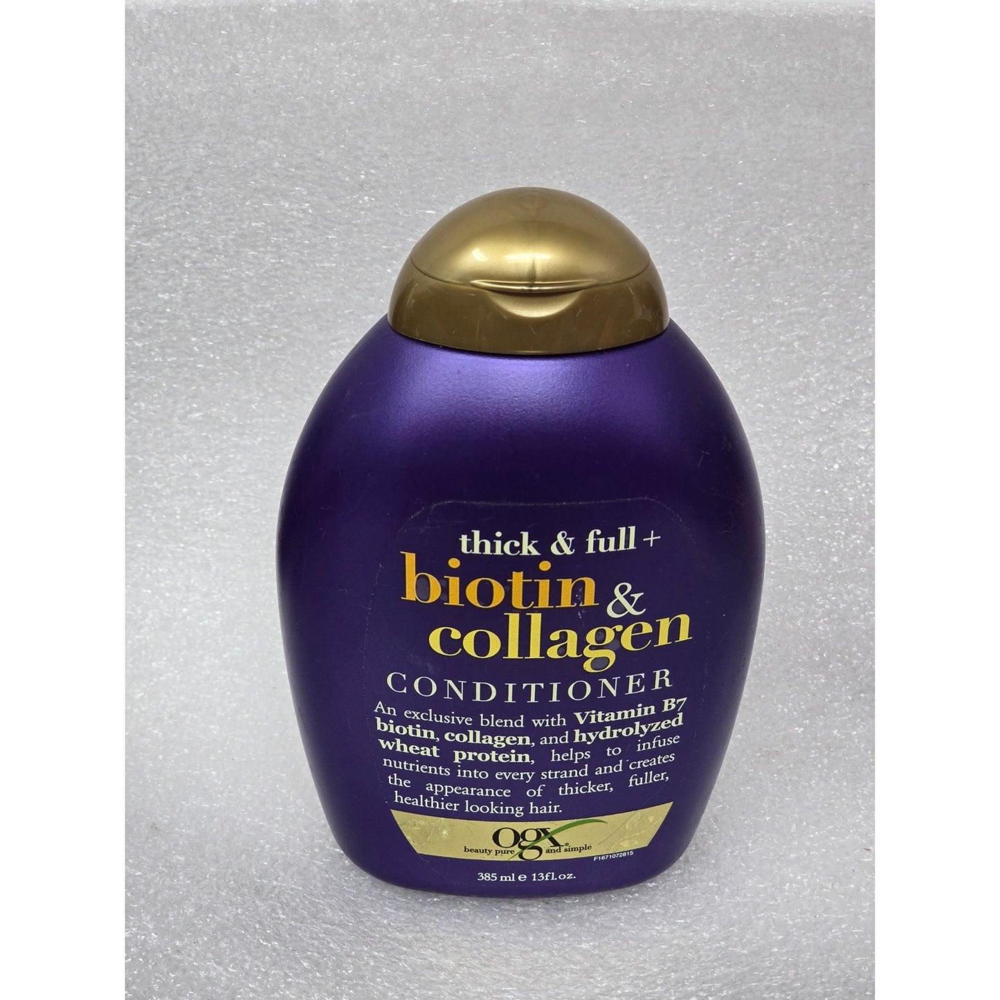 OGX Biotin & Collagen Thickening Conditioner 13 Fl Oz Sulfate-Free Formula