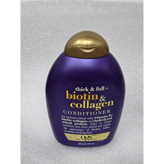 OGX Biotin & Collagen Thickening Conditioner 13 Fl Oz Sulfate-Free Formula