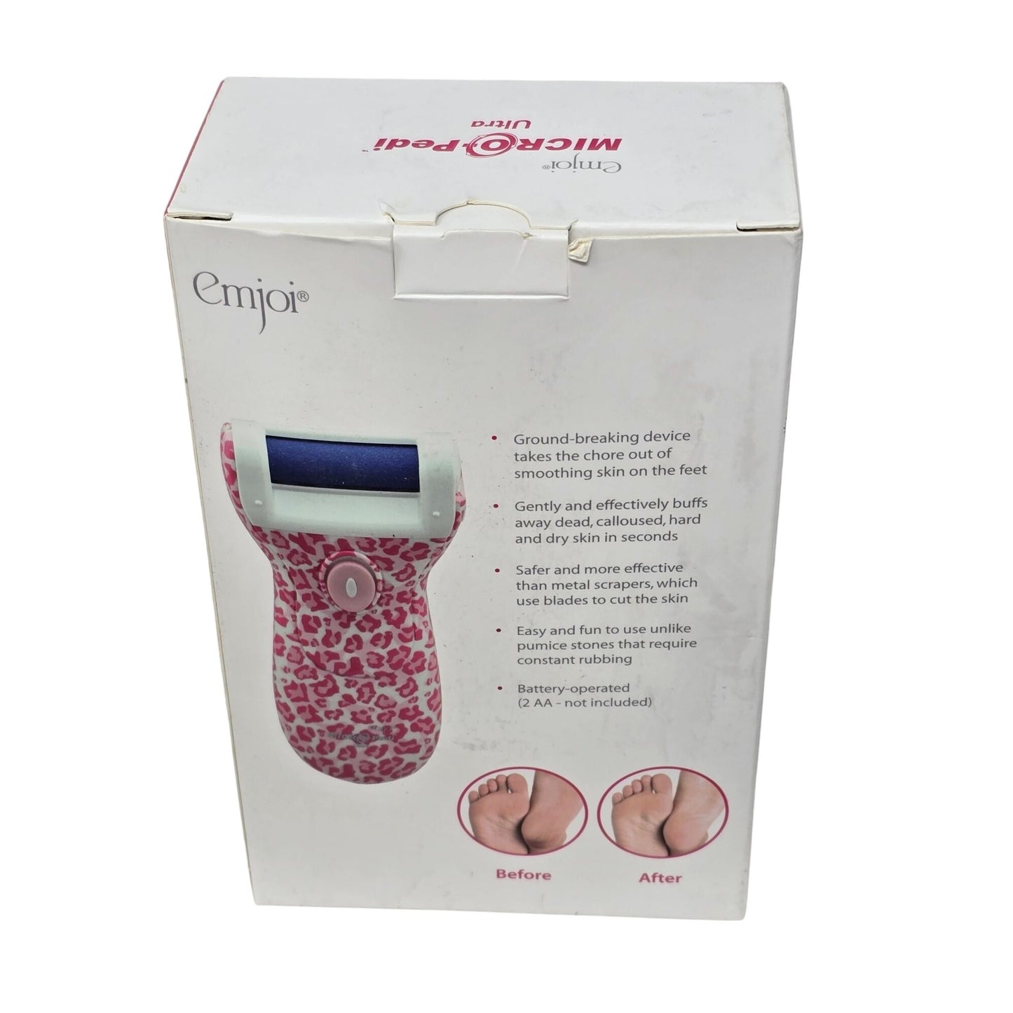 Emjoi Micro-Pedi Ultra Callus Remover Pink Leopard Print